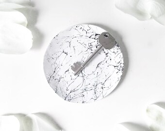 Marble Effect Ring Dish // Trinket Dish // Key Dish // Home Decor // Black and White // Housewarming Gift // Gift for Her