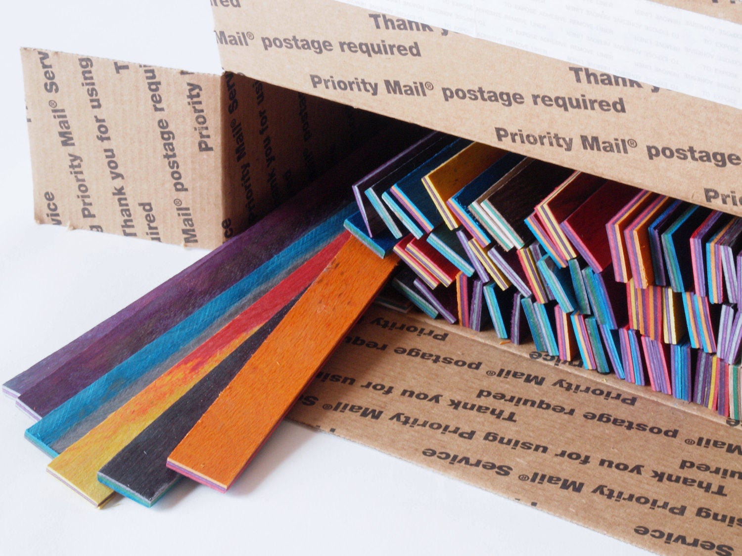 Dyed Laminate Wood Rip Strips