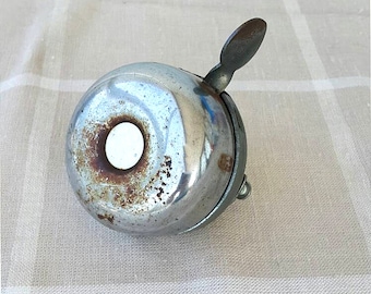 Vintage Bicycle Bell Working bike ring Metal bicycle bell Mounts to handlebar Vintage bell sound BEAR Retro mid century modern