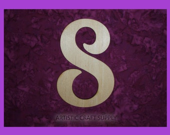 unfinished wood number 8 wooden numbers 6 inch tall