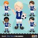 Soccer clipart. Sport graphics, boys soccer player characters, planner stickers, commercial use, kids, scrapbooking, embroidery, chores