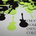 Choose your own colors! Guitar Die Cut Confetti Table Decor - 200 pieces