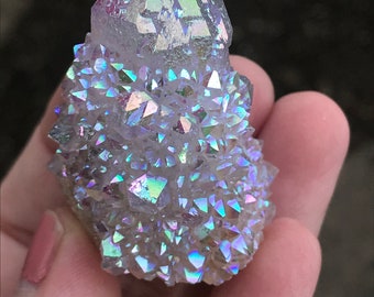Angel Aura Spirit Quartz #5-Self Standing