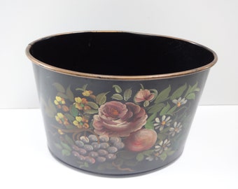 Letter Holder, Handpainted Letter Holder, Desk Accessory, Office Decor, Desktop Decor, Tolepainted Letter Holder, Mail Holder, Tolepainted