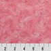 Synthetic fur MINKY velvet fabric Rosebuds PARIS PINK x25cm
