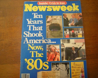 vtge magazine-Now the 80's-Newsweek mag-November 1979 issue-collection-history-