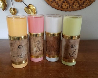 Siesta Ware Tiki Tumbler Glass Set of 4