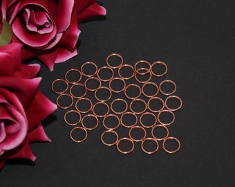 10 pcs 12mm (1/2") Rose Gold Metal Rings for Bramaking Bra Strap Camisole Lingerie Making