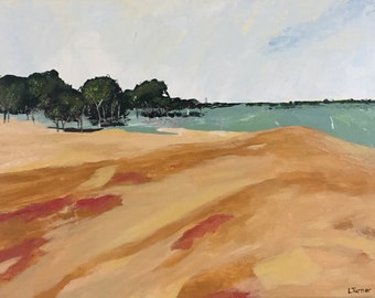 Australian Landscape Painting, Abstract, Original, Acrylic on Canvas, Australian Artist, Ready to Hang