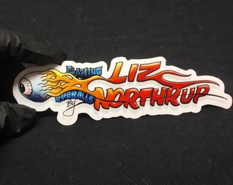 Flaming Eyeball Stickers