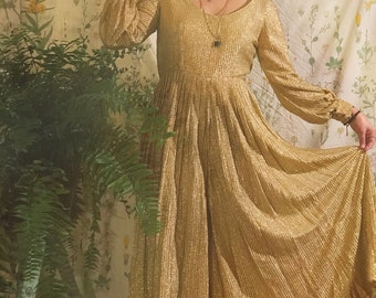 1970s Gold Palazzo Jumpsuit