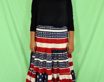 70s Americana Skirt L-XL