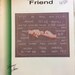 Sign Language "Deaf"...Friend...Autographed by Sherry Schons, Designer...Dragon Fire Designs