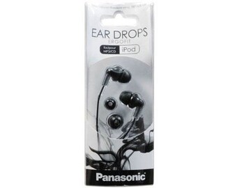 Panasonic RP-HJE120-PPK In-Ear Headphone, Black *Free Shipping*