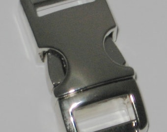 10 count Metal Buckles 3/8" for making paracord bracelets color: Silver tone/Chrome plated