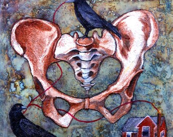 Pulling the Thread: Art Giclee Print