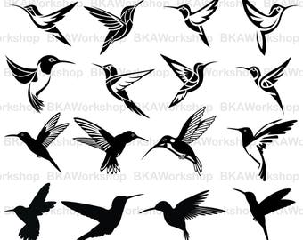 Hummingbirds svg - Hummingbirds silhouette svg - Hummingbirds digital clipart for Design or more, files download svg, png, jpg, eps