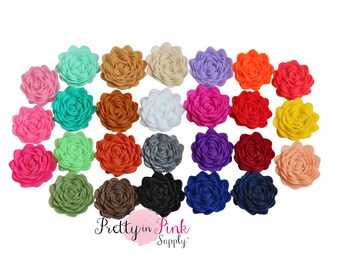 1" Mini Felt Flowers- You Choose Quantity- Diy Headband Supplies- Flower- Wholesale- Supply Shop