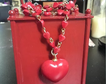 Red Handpainted "Love" Decor