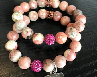 Pink Lepidolite bracelet