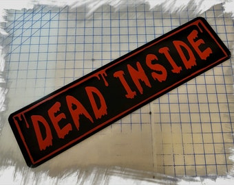 Walking Dead - Dead Inside Aluminum Sign