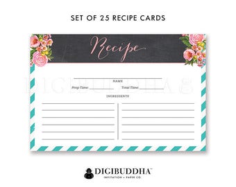 double recipe cards