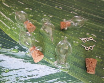 a glass vial drop 30 * 13 * 6 mm with screw-screw