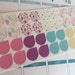 Paisley and Flowers Planner Stickers - Teardrops