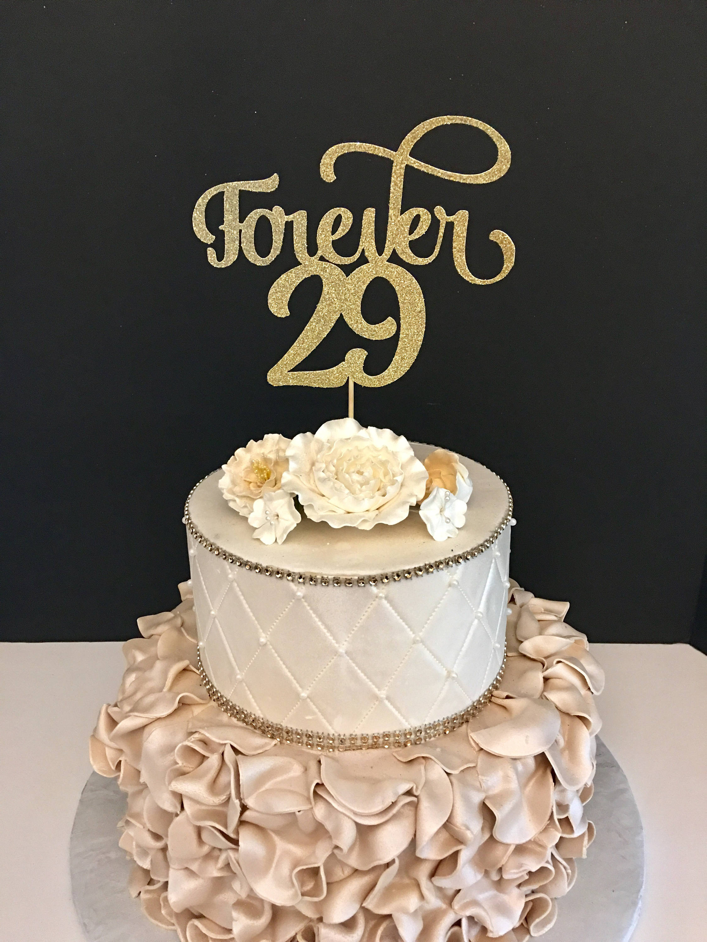 Forever 29 Cake Topper 30th Birthday cake topper