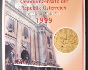 1999 Austria Mint Set Only 50,000 Produced