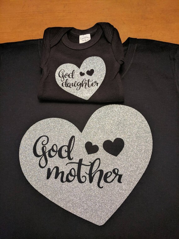 godmother and goddaughter matching shirts