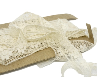 3 Yards Cream Vintage Lace - 5/8 inch wide