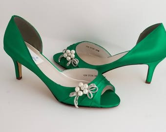 Green wedding shoes | Etsy