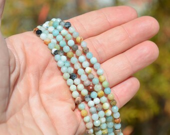 1 Strand Ammonite 4mm Round Beads BD851