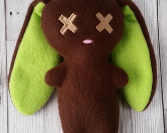 Chocolate Lime Bunny Plush