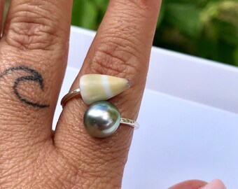 Sterling silver bypass ring