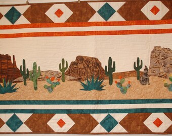 Desert Scene of Tranquility Bed Runner