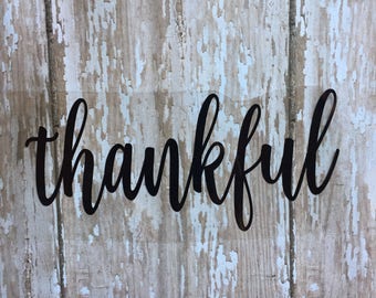 Thankful Iron on Decal/ Glitter or Non-Glitter Thankful Iron on Decal/ DIY Thankful Shirt/ DIY Thankful T-shirt/ DIY Thankful Top