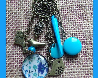 Liberty necklace phoebe blue