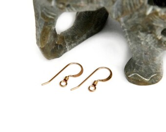 1 pair of Gold Filled 14k french hook earrings
