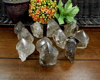 Raw Smokey Quartz Semi Polished Points- Smoky Quartz - By Weight - (OB3)