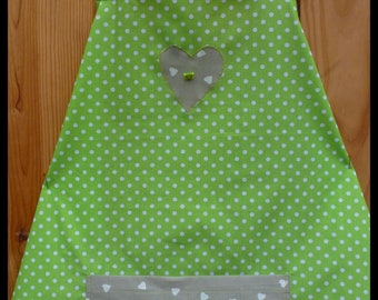 Apron for adult "Vive le Printemps", one size