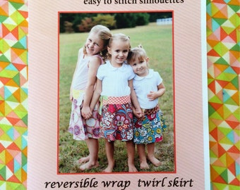 Wholesale Patterns-Quantity 5 -lovejill reversible wrap skirt pattern for little girls sizes 2 - 5