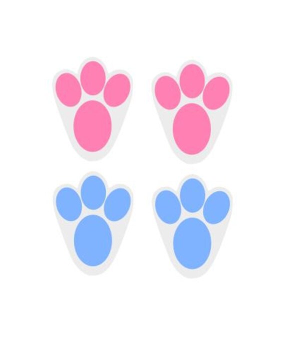 Download Bunny Paws SVG DXF AI. ps and pdf Cutting Files for