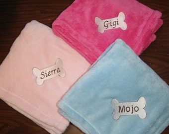 Personalized 30x40 Dog Doggie Puppy Pet Blanket