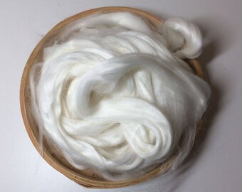Natural Ramie Vegan Doll Hair Fiber 100 grams Spin Flora Fiber roving plant fibre tops cellulose sliver needlefelt Free Shipping