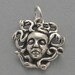 MEDUSA HEAD Sterling Silver 925 Charm Greek Mythology 4565