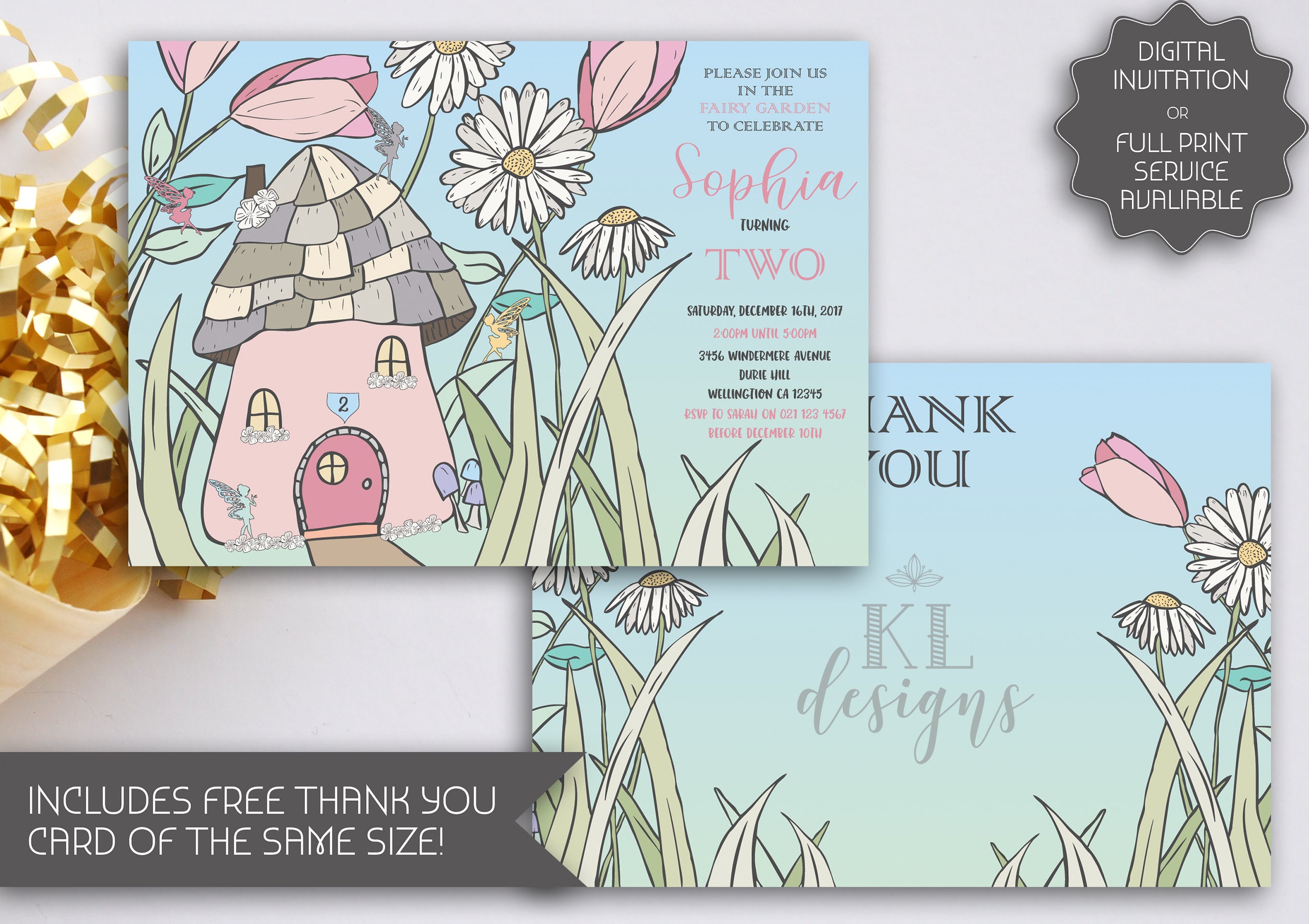 Fairy Garden Party Invitation Tinkerbell House Fairy Garden Party Invitation Tinkerbell House Printable Cute Hand Ilrated 087