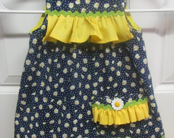 Navy Daisy Dress