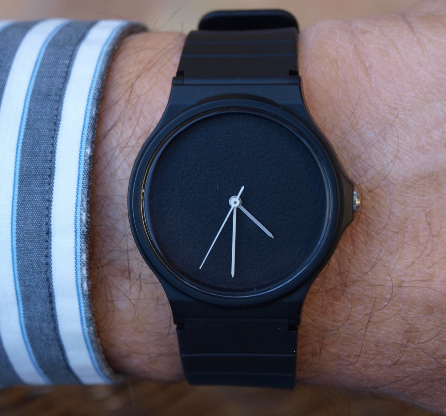 Custom Casio Black Matte unisex watch men's watch women